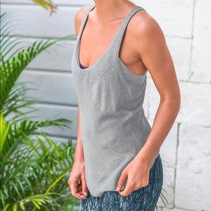 Prana Devi Sweater Hemp Organic Cotton Knit Tank | M